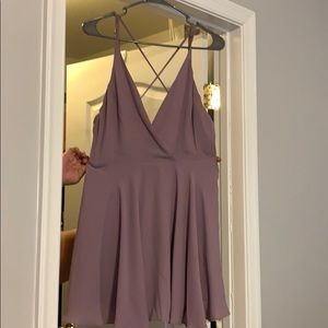 Lavender dress cross back